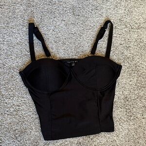 Haute Monde Black Tank Top